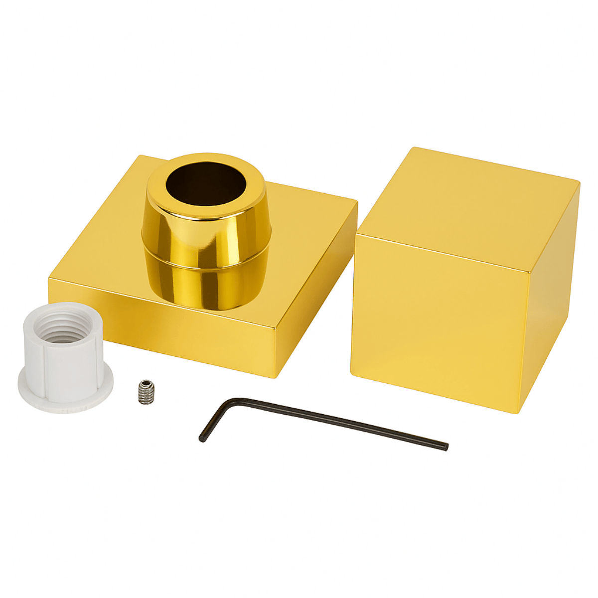 Acabamento Registro 100% Metal Quadrado Deca - Dourado