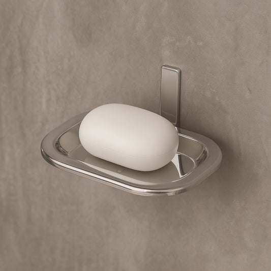 Porta Sabonete de Parede Banheiro Quadrado com Fixação Dupla