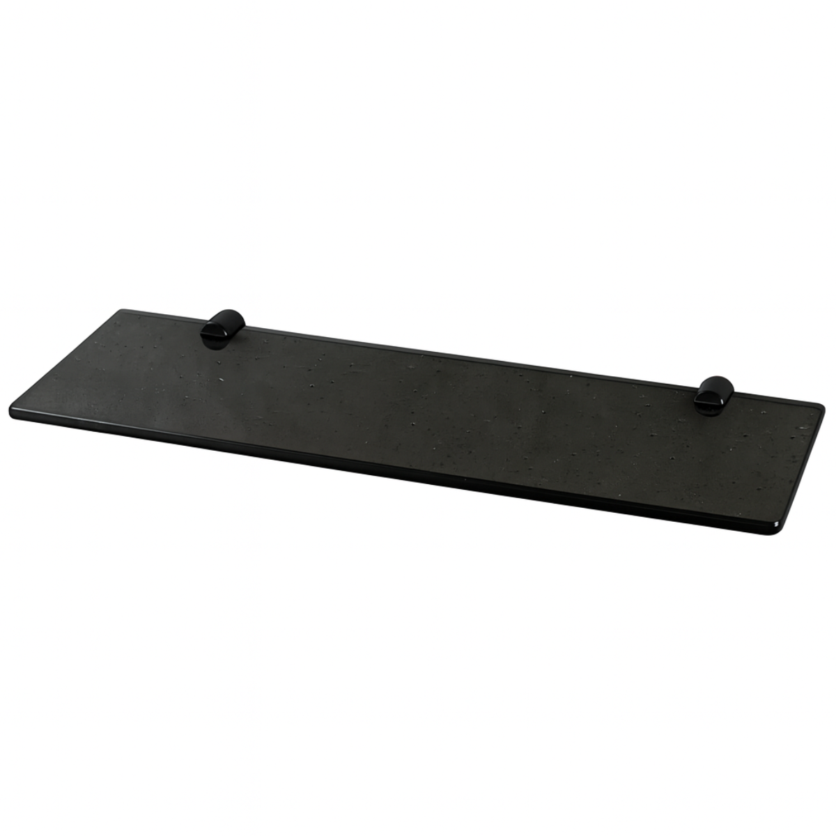 Prateleira de Vidro Fumê 30x10cm Slim - Vidro 6mm com Suporte