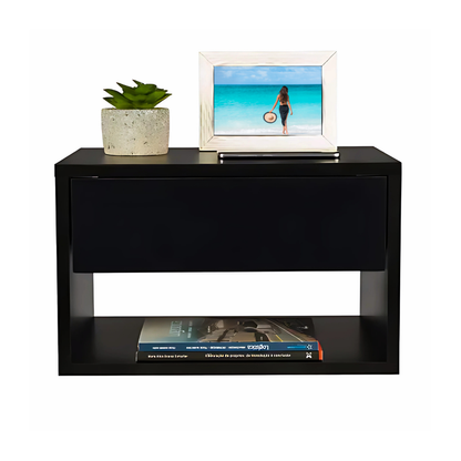Mesa de cabeceira - Preto 40cm