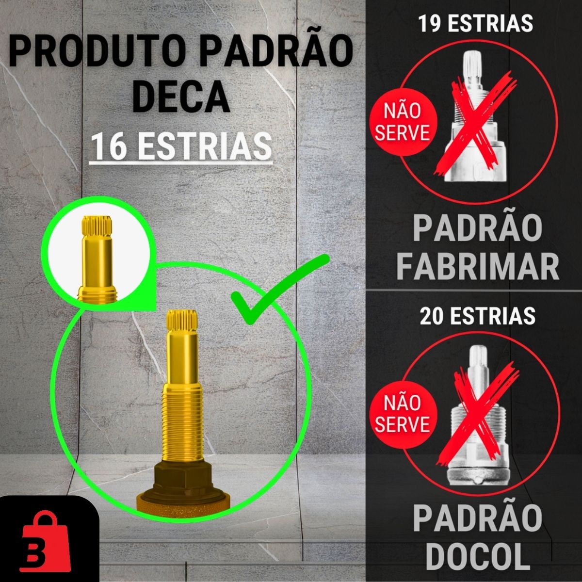 Acabamento Registro 100% Metal Quadrado Deca - Preto