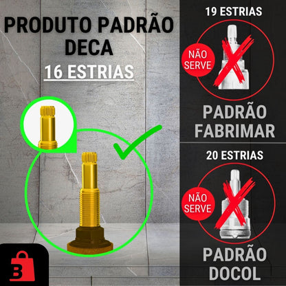 Acabamento Registro 100% Metal Quadrado Deca - Preto