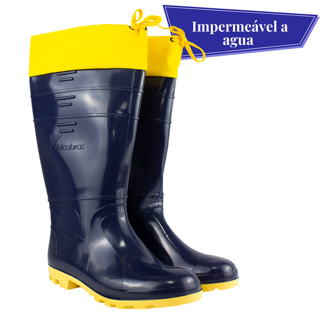 Bota de Segurança Sete Léguas com Cordão Protetor - PVC Injetado