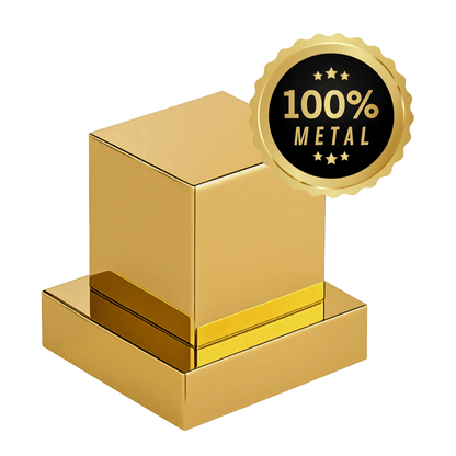 Acabamento Registro 100% Metal Quadrado Deca - Dourado