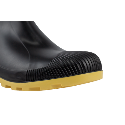 Bota de PVC Vulcabras Cano Médio Preto/Amarelo com CA