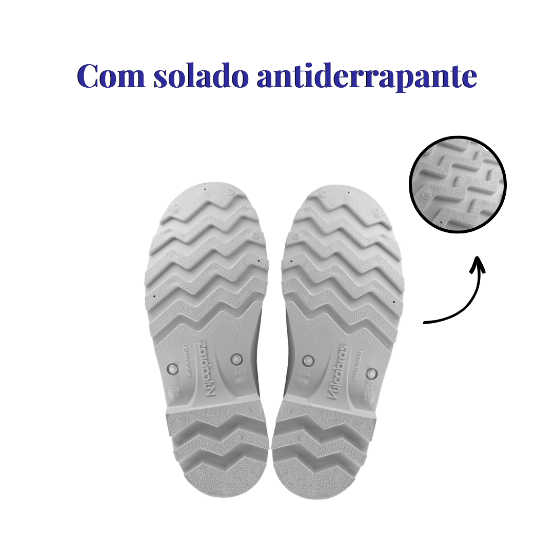 Bota de PVC Branca Cano Longo Vulcabras com CA - Original