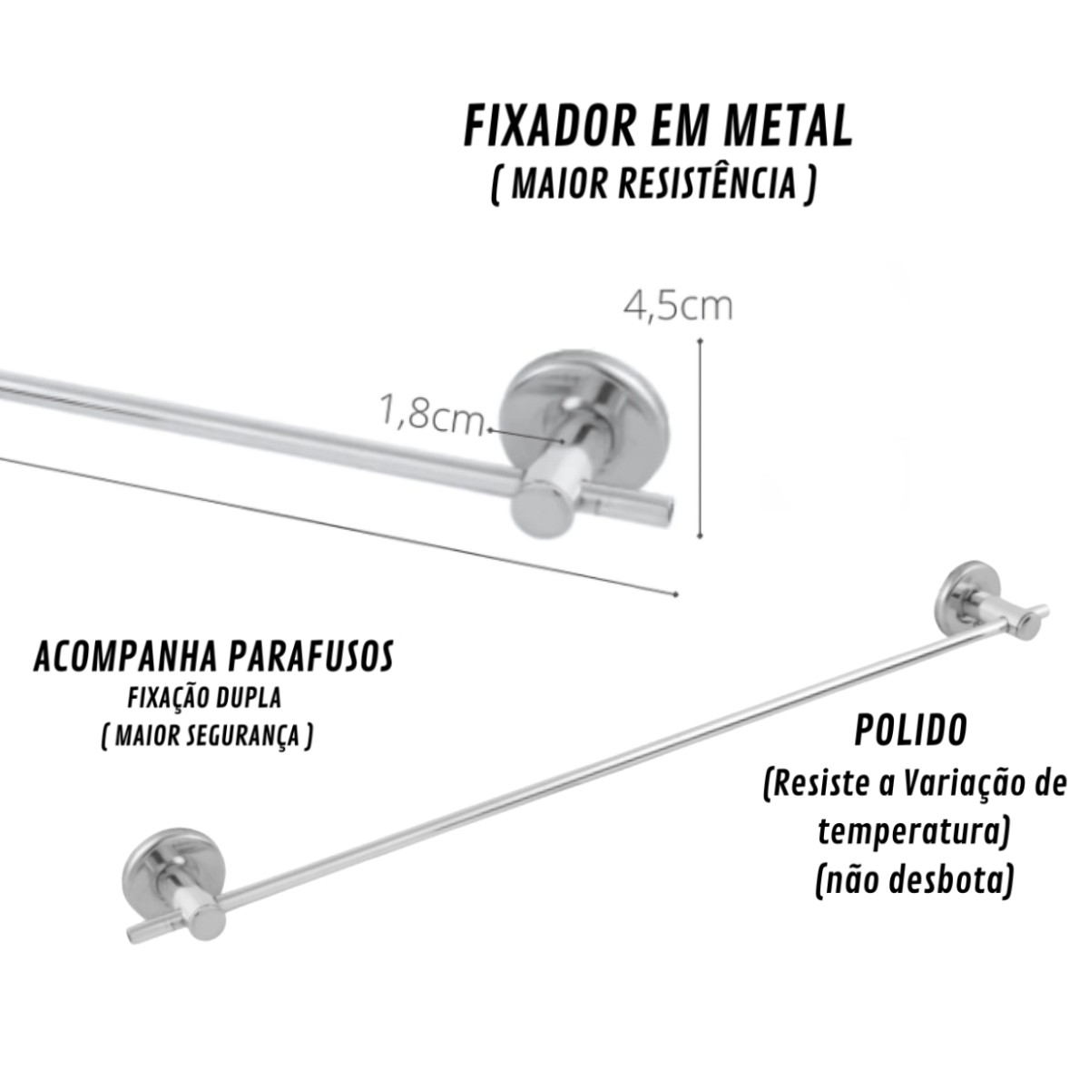 Porta Toalha Banho Veneza