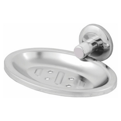 Saboneteira Aço Inox com Fixação Dupla para Banheiro Porta Sabonete - Brilhosa e Resistente