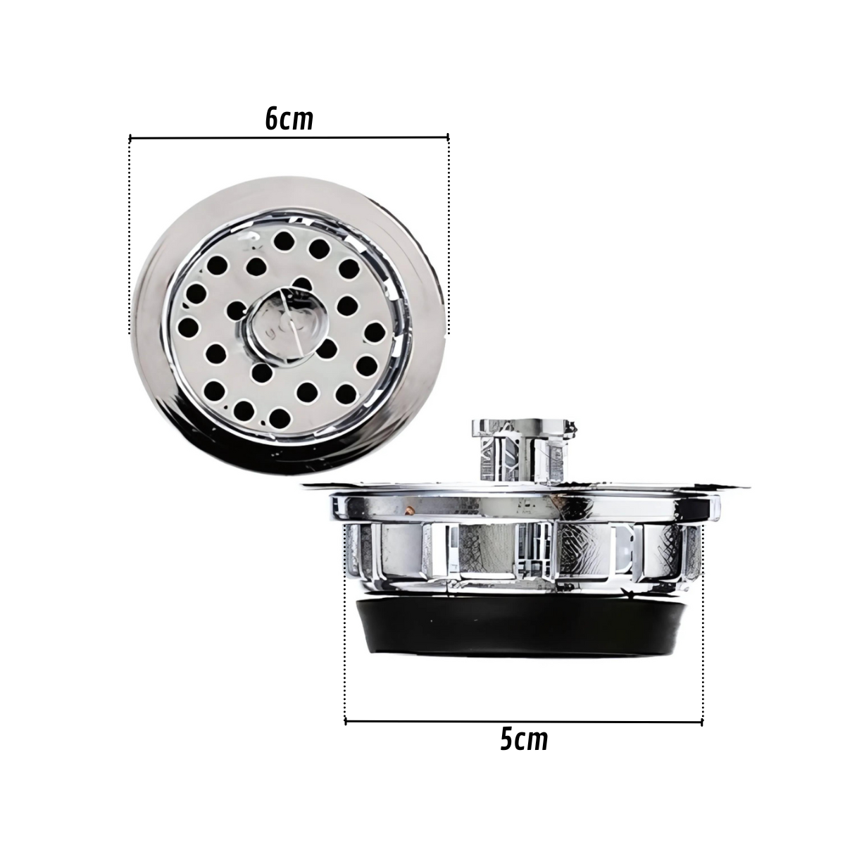 Válvula de Cozinha Inox Moderna 3"1/2 Para Cubas e Tanques