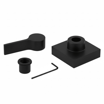 Acabamento Registro Alavanca Preto Fosco 100% Metal Padrão Deca