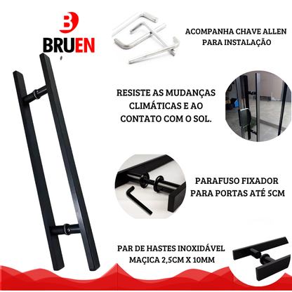 Puxador Elegance 2.5 Preto
