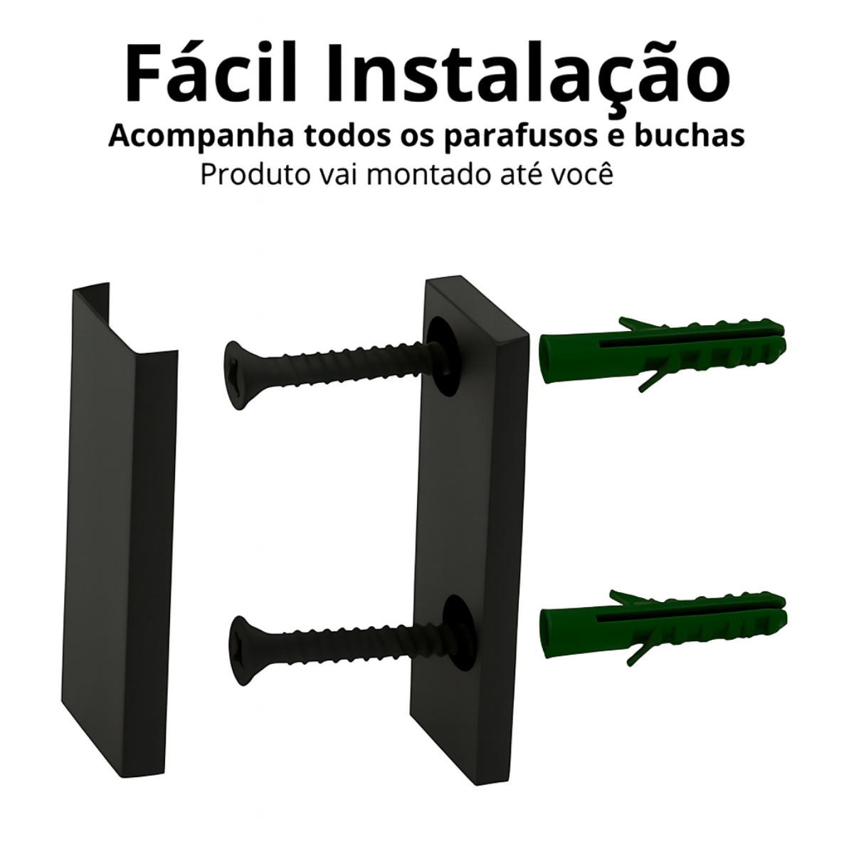 Kit 04 Acessórios  Stander Square Preto Fosco