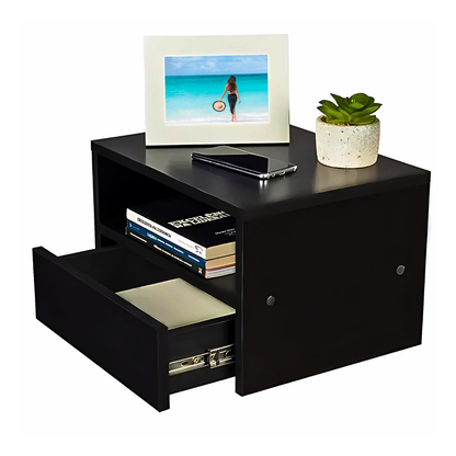 Mesa de cabeceira - Preto 40cm