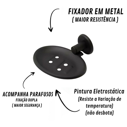 Saboneteira Veneza Preto