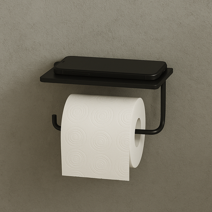 Papeleira Porta Celular Porta Objetos De Vidro p/ Banheiro