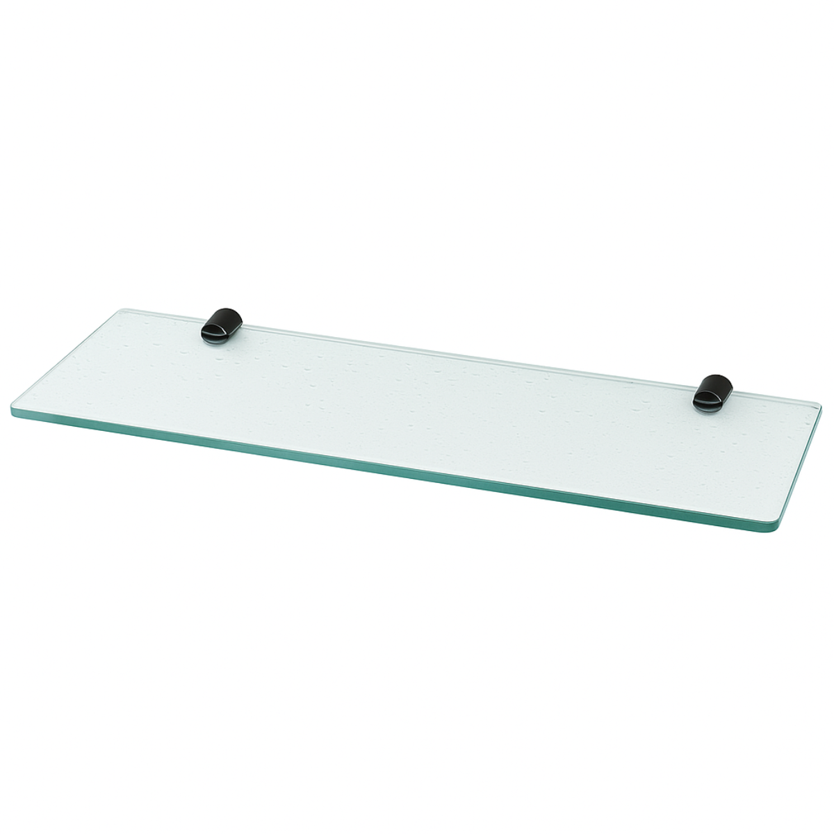 Prateleira de Vidro Incolor 30x10cm Slim - 6mm com Suporte