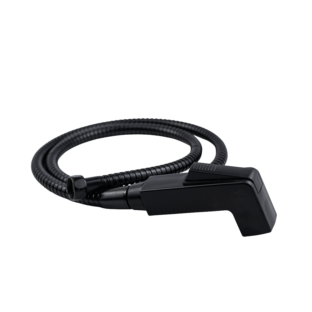 Ducha Higiênica Preto Fosco Registro 1/4 Volta | Bruen