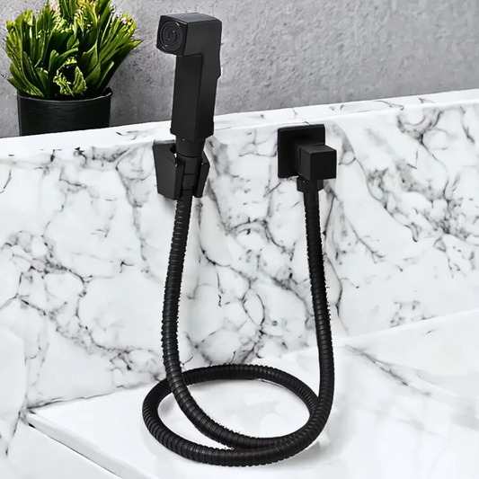 Ducha Higiênica Preto Fosco Registro 1/4 Volta | Bruen