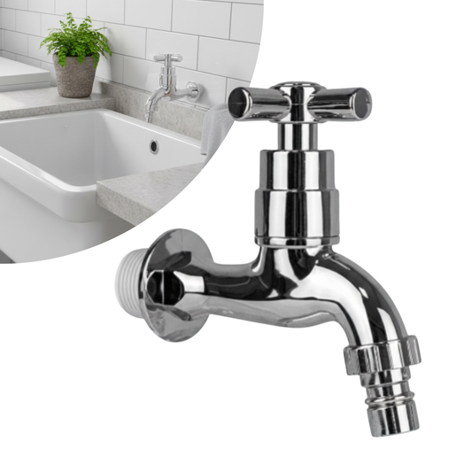 Torneira Luxo ABS Cromada C-31 1/4 Volta Com Bico 1/2" – BRUEN