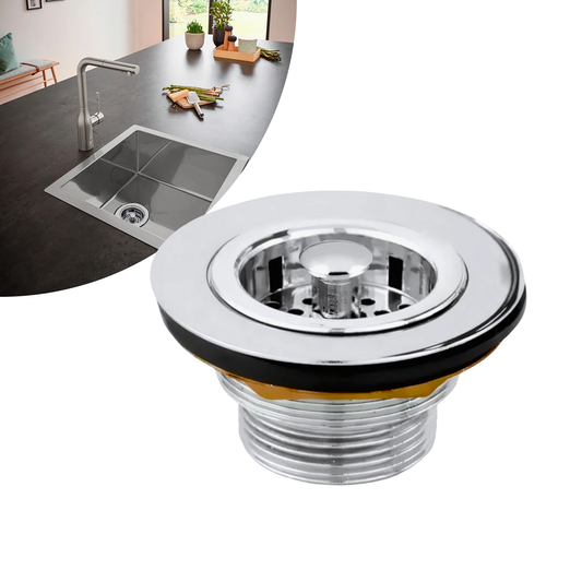 Válvula de Cozinha Inox Moderna 3"1/2 Para Cubas e Tanques