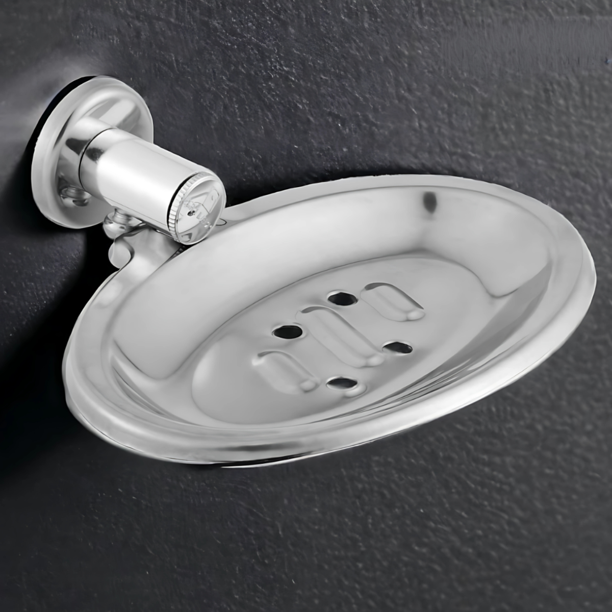 Saboneteira Aço Inox com Fixação Dupla para Banheiro Porta Sabonete - Brilhosa e Resistente
