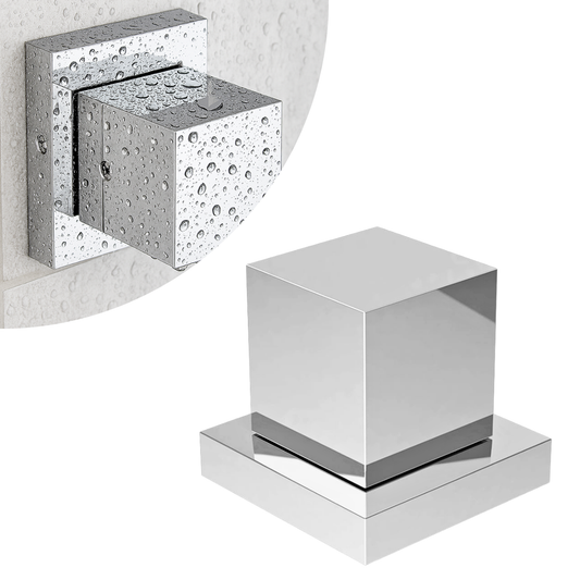 Acabamento Registro Quadrado Misto Cromado - Padrão Deca