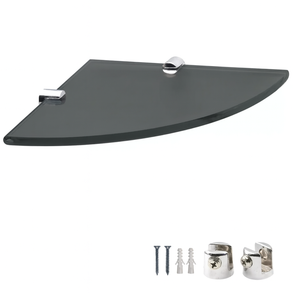 Prateleira de Vidro Retangular 20x20cm - Vidro 6mm Fumê
