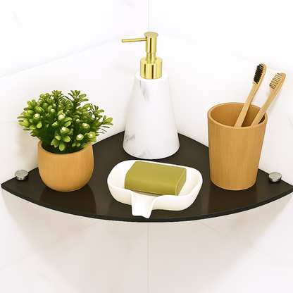 Prateleira de Vidro Retangular 20x20cm - Vidro 6mm Fumê