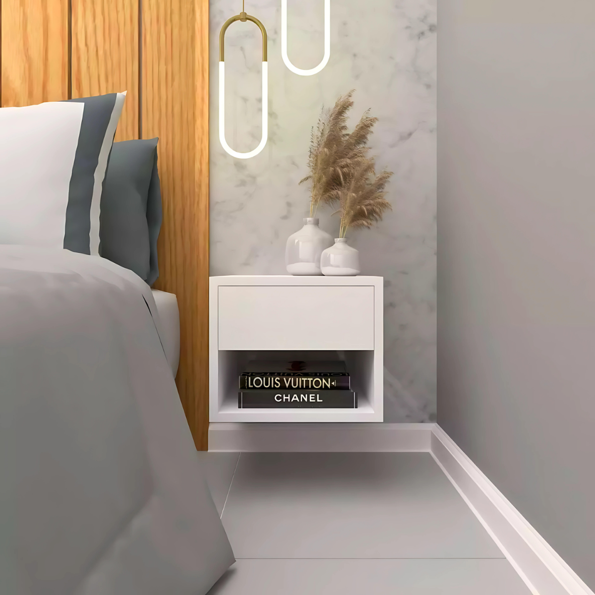 Criado Mudo Branco 30cm