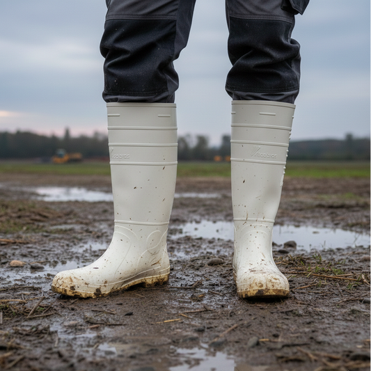 Bota de PVC Branca Cano Longo Vulcabras com CA - Original