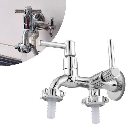 Torneira Duas Saídas para Máquina de Lavar e Tanque 1/4 Volta