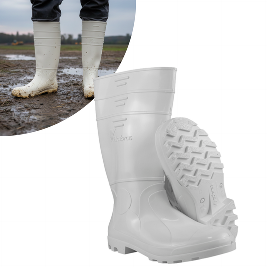 Bota de PVC Branca Cano Longo Vulcabras com CA - Original