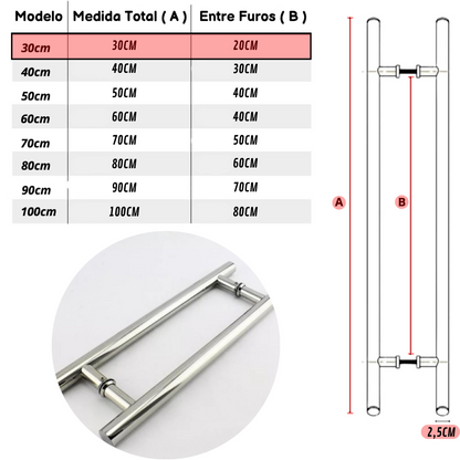 Puxador Clean Polido