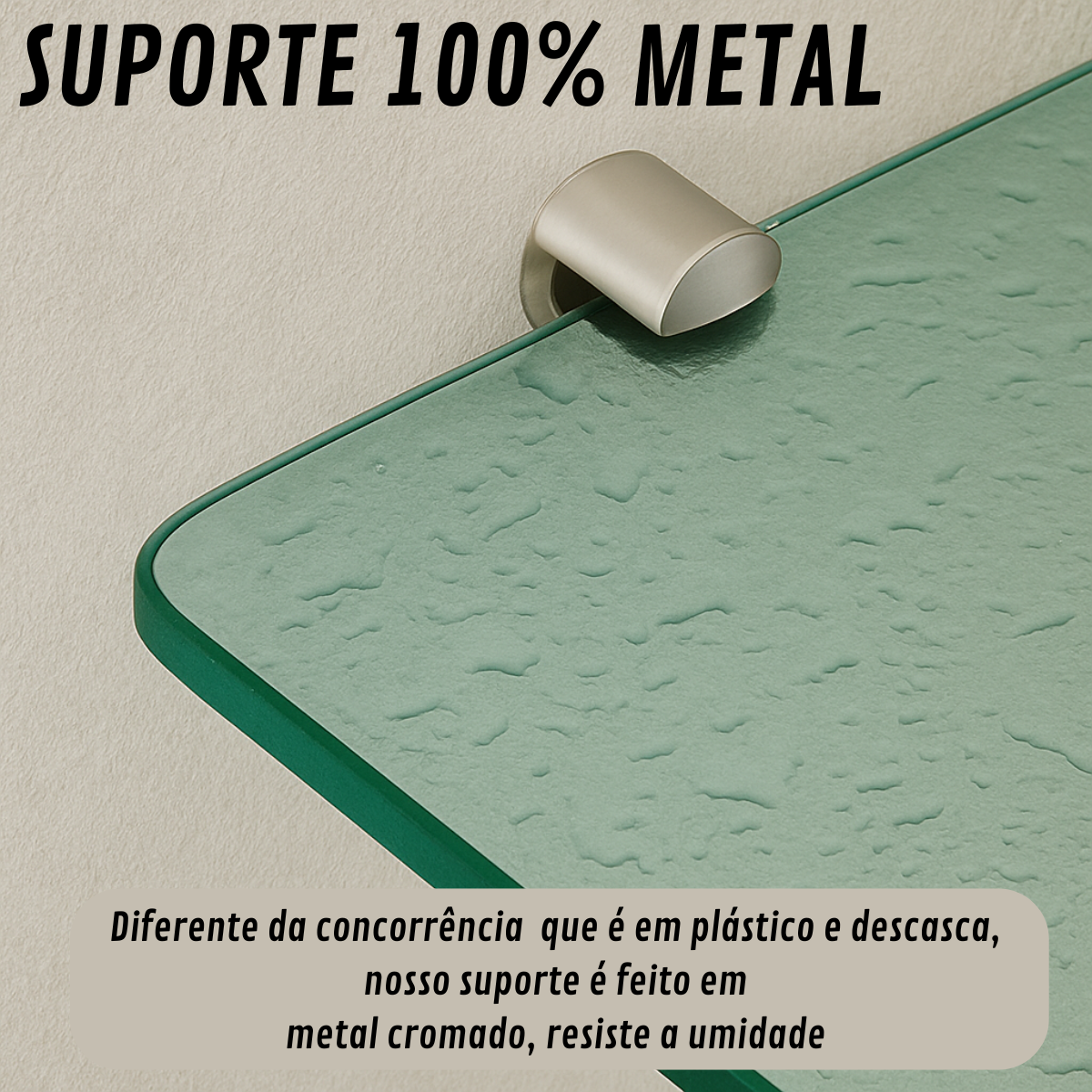 Porta Shampoo Reto Veneza 6mm