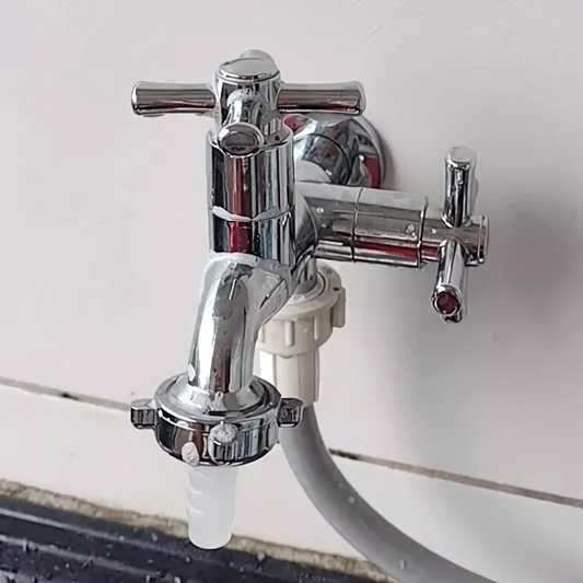 Torneira Duas Saídas para Máquina de Lavar e Tanque 1/4 Volta